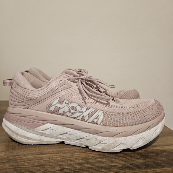 Hoka One One Women's Blush Athletic Shoes Bondi 7. Size 9 - Picture 2 of 6